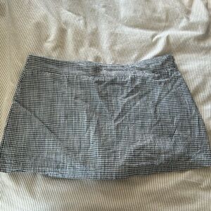 Free People Big Dreams Skort- Navy Gingham